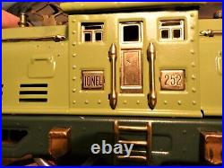 LIONEL Prewar 252 engine Vintage Green with e-unit, restored. Serviced Exc. L@@K