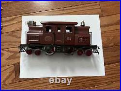 LIONEL Prewar O Gauge 156 engine dark red. Restored runs good