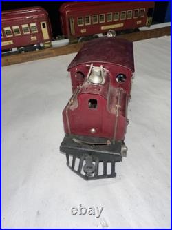 LIONEL Prewar O Gauge 156 engine dark red. Restored runs good