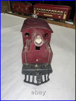 LIONEL Prewar O Gauge 156 engine dark red. Restored runs good