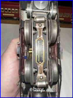 LIONEL Prewar O Gauge 156 engine dark red. Restored runs good