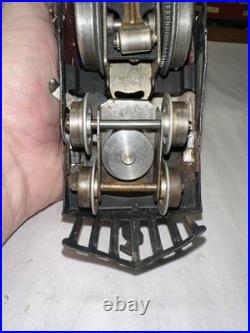 LIONEL Prewar O Gauge 156 engine dark red. Restored runs good