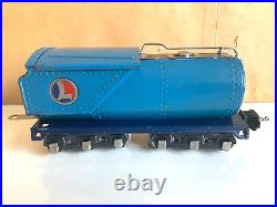 LIONEL Prewar Oil tanker Tender for BLUE COMET O Gauge 2263W Rare Working