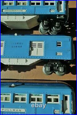 LIONEL Vintage Prewar Blue Comet set 613-614-615 used original condition box, Exc