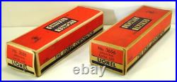 LOT OF 2 POST-WAR LIONEL No. 3656 OPERATING CATTLE CARS & CORRALS (1952-53)