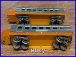 LOT of 2 Lionel Junior STREAMLINE Coach Passenger Cars MARKED LIONEL PRE-WAR