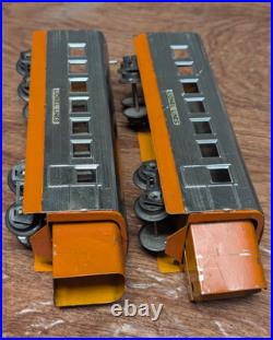 LOT of 2 Lionel Junior STREAMLINE Coach Passenger Cars MARKED LIONEL PRE-WAR