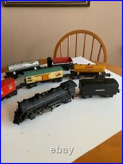 Linoel Train Set #1666 Engine, Whistle Tender, 5 Cars! Prewar