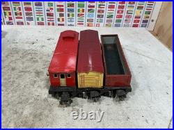 Lionel 1089W Prewar Metal Set 1666 and 3 freight Car