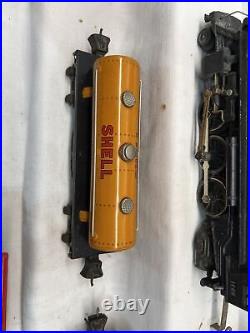 Lionel 1091W Train Set loco O Gauge 1666 Loco Pre War with Tender, 3 cars Set Box