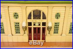 Lionel #114 Prewar Illuminated Large City Station In Rare Early Colors-vg+ Orig