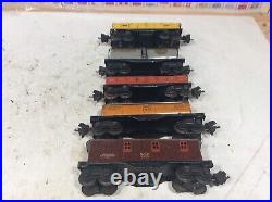 Lionel 1666 Prewar Metal Set and 5 Prewar Freight Car