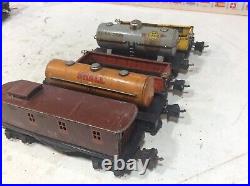 Lionel 1666 Prewar Metal Set and 5 Prewar Freight Car