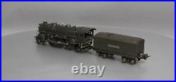 Lionel 224E Vintage O Prewar 2-6-2 Gunmetal Die-Cast Steam Locomotive withTender
