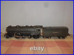 Lionel 224E gunmetal finish prewar locomotive & 1689W tender