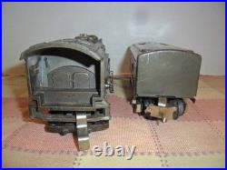Lionel 224E gunmetal finish prewar locomotive & 1689W tender