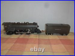 Lionel 224E gunmetal finish prewar locomotive & 1689W tender