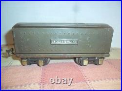 Lionel 224E gunmetal finish prewar locomotive & 1689W tender