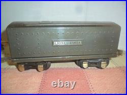 Lionel 224E gunmetal finish prewar locomotive & 1689W tender