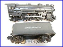 Lionel 225E Loco 2225TX Tender Gunmetal 1939 Prewar O Gauge X4212