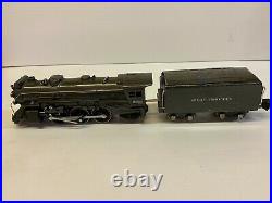 Lionel 225E Prewar Gunmetal Engine and Matching 2265T Tender EXCELLENT TESTED