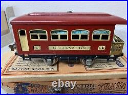 Lionel 232 Pre-War Boxed Set 257 Locomotive, 257T Tender, 629 &630 Red