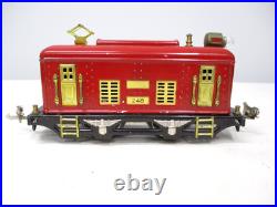 Lionel 248 Electric Boxcab Loco Red, Cream Clean Prewar O gauge X8206