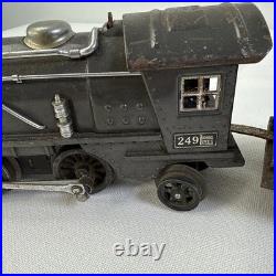 Lionel 249 Pre-War Locomotive & Tender O-Gauge Tinplate Vintage Steam Train