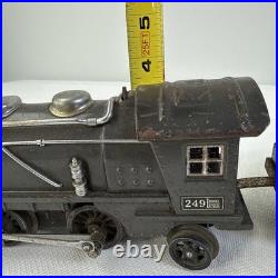 Lionel 249 Pre-War Locomotive & Tender O-Gauge Tinplate Vintage Steam Train