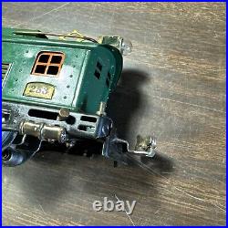 Lionel 253 Vintage O Prewar Green Tinplate Electric Locomotive Read