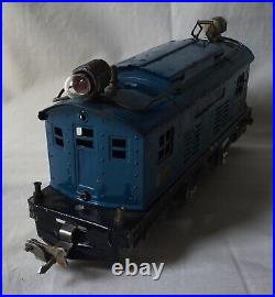 Lionel #253 prewar electric locomotive, peacock blue 1924-32 VG runs