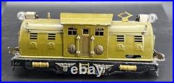 Lionel 254 Olive Green Elec Loco Brass Trim, Original. Tested Prewar O -parts