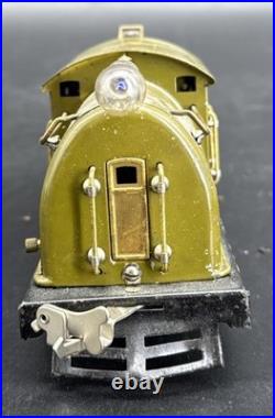 Lionel 254 Olive Green Elec Loco Brass Trim, Original. Tested Prewar O -parts