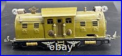 Lionel 254 Olive Green Elec Loco Brass Trim, Original. Tested Prewar O -parts