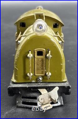 Lionel 254 Olive Green Elec Loco Brass Trim, Original. Tested Prewar O -parts