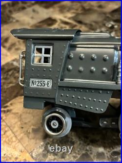 Lionel 255E O Prewar 2-4-2 Tinplate Steam Locomotive & Tender All Original Parts