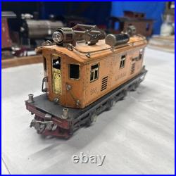 Lionel 256 Electric Loco 2 Motors Early Orange, Prewar O gauge Original Tested