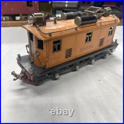 Lionel 256 Electric Loco 2 Motors Early Orange, Prewar O gauge Original Tested