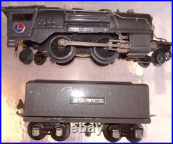 Lionel 259E Vintage O Prewar 2-4-2 Streamlined Steam Locomotive & Tender Runs