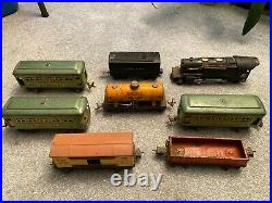 Lionel 259 Engine Vintage O Prewar & 2689w Tender + Set of 6 Cars