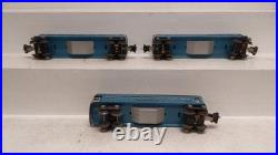 Lionel 2630S Vintage O Prewar Tinplate Blue/Silver Passenger Cars (Set of 3)