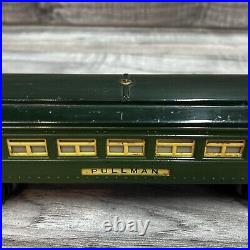 Lionel 2640 2641 Prewar O Gauge Green Passenger Cars Original Boxes (damaged)