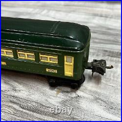 Lionel 2640 2641 Prewar O Gauge Green Passenger Cars Original Boxes (damaged)