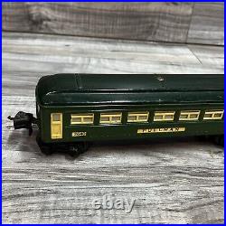 Lionel 2640 2641 Prewar O Gauge Green Passenger Cars Original Boxes (damaged)
