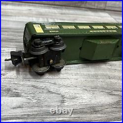 Lionel 2640 2641 Prewar O Gauge Green Passenger Cars Original Boxes (damaged)