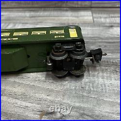 Lionel 2640 2641 Prewar O Gauge Green Passenger Cars Original Boxes (damaged)