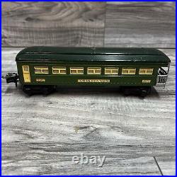 Lionel 2640 2641 Prewar O Gauge Green Passenger Cars Original Boxes (damaged)