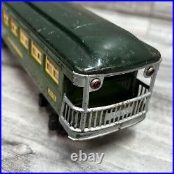 Lionel 2640 2641 Prewar O Gauge Green Passenger Cars Original Boxes (damaged)