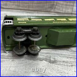 Lionel 2640 2641 Prewar O Gauge Green Passenger Cars Original Boxes (damaged)