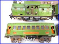 Lionel 266 Set 254, 610s P Green for Export with Box Prewar O Gauge X6354